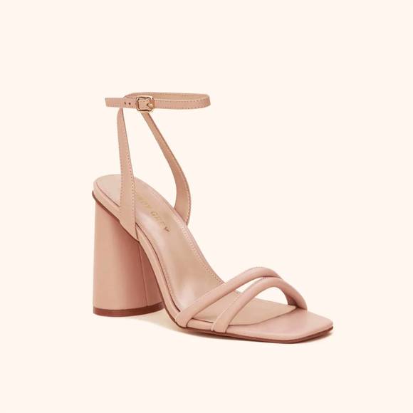 NEW BIRDY GREY julia chunky heel in nude blush